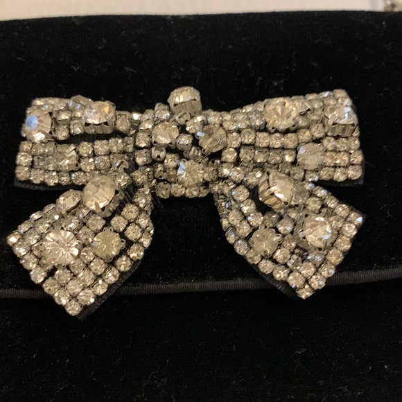 Rhinestone Bow Evening Bag White House Black Market - Picture 7 of 8